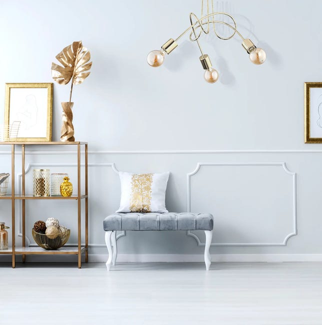 Lampa wisząca Tango złota 3 x E27 Alfa