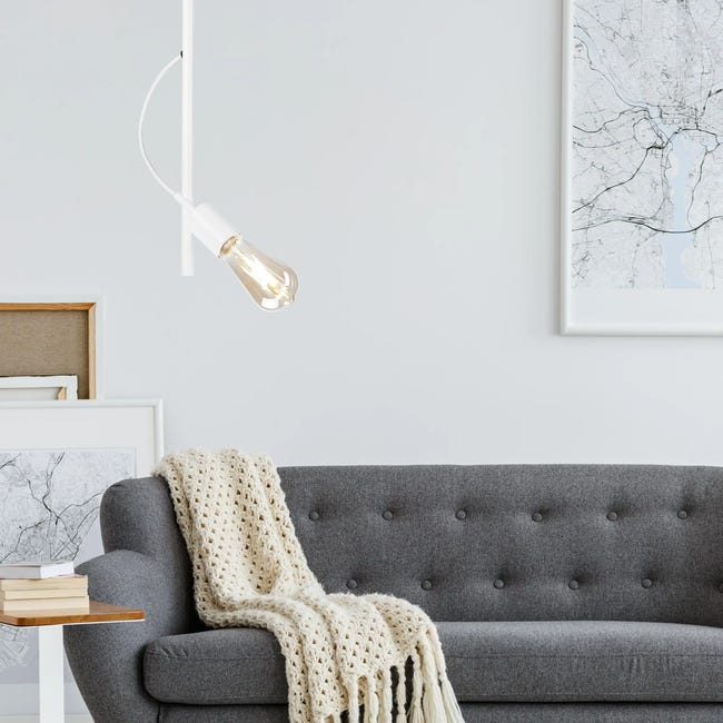 Lampa wisząca Taro biała E27 Lamkur