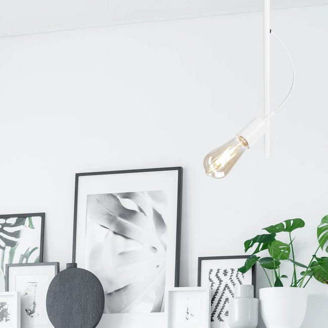 Lampa wisząca Taro biała E27 Lamkur