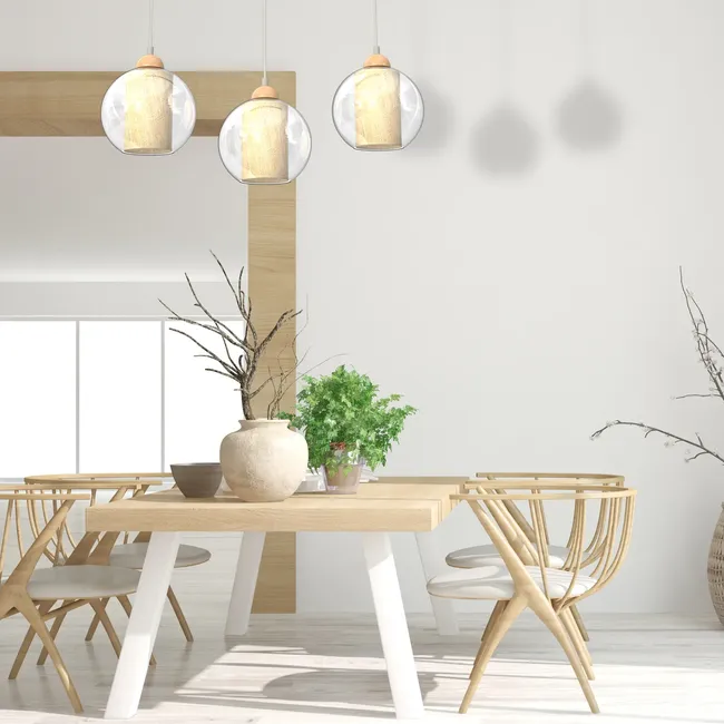 Lampa wisząca Tela żółta 3 x E27 Milagro