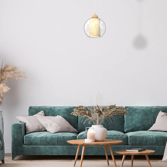Lampa wisząca Tela żółta E27 Milagro