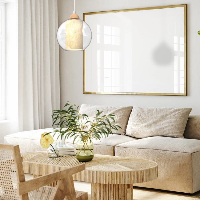 Lampa wisząca Tela żółta E27 Milagro