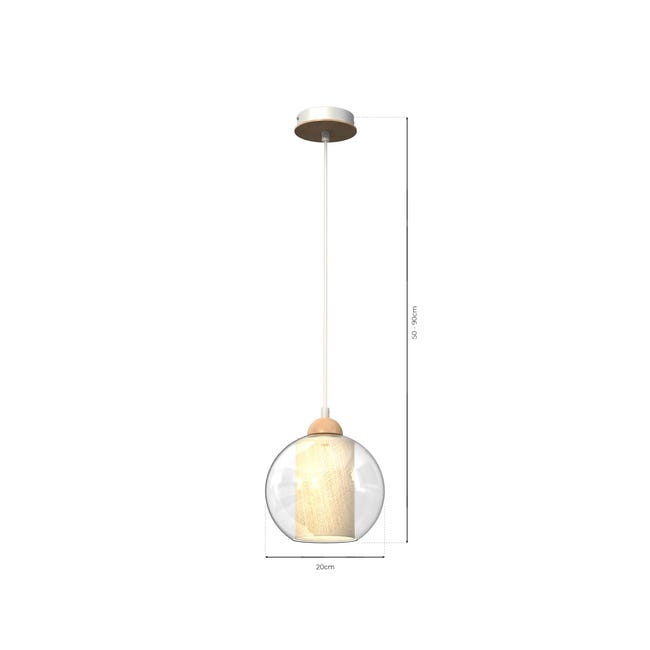 Lampa wisząca Tela żółta E27 Milagro