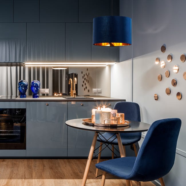 Lampa wisząca Tercio granatowa E27 TK Lighting