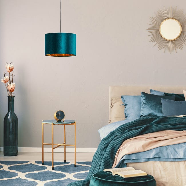 Lampa wisząca Tercio zielona E27 TK Lighting