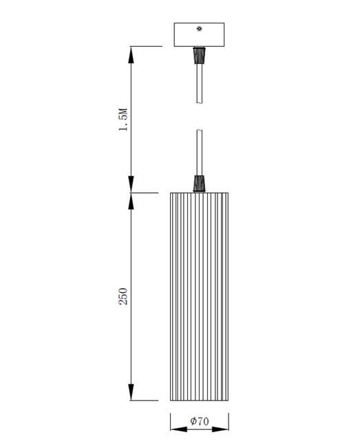 Lampa wisząca Tokio czarna GU10 Light Prestige