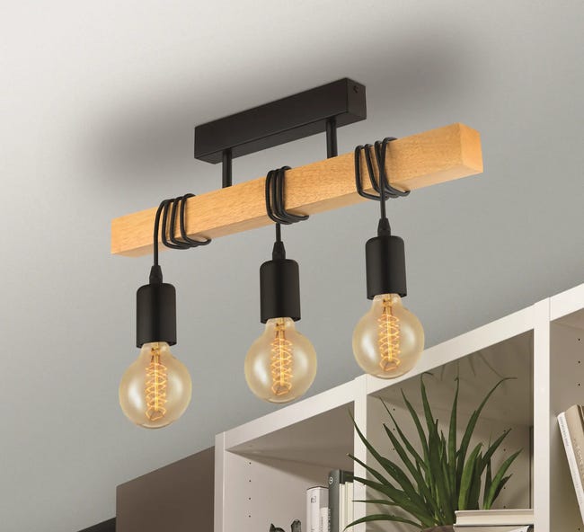 Lampa wisząca Townshend czarny 3 x E27 Eglo