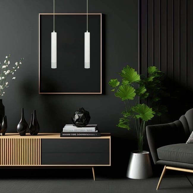Lampa wisząca Tubi biała GU10 Milagro
