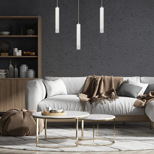 Lampa wisząca Tubi biała GU10 Milagro