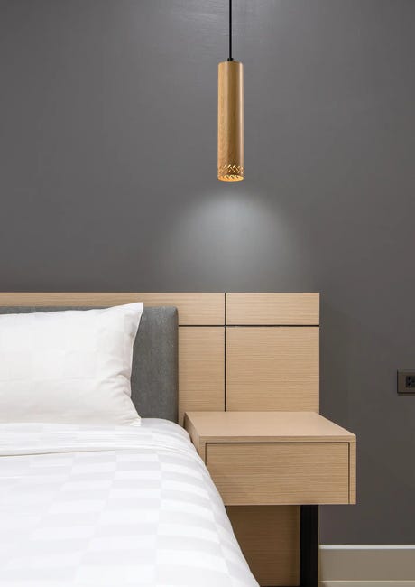 Lampa wisząca Tubo brązowa 25 cm GU10 Candellux