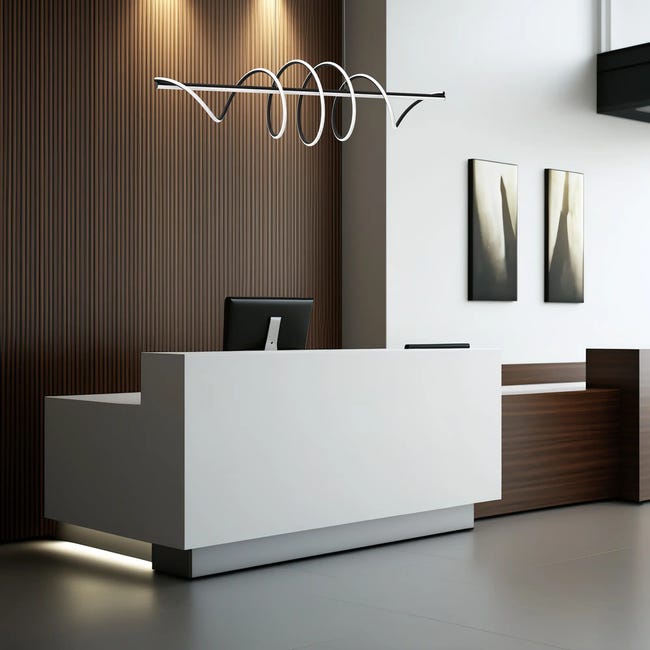 Lampa wisząca Twist czarna LED Milagro