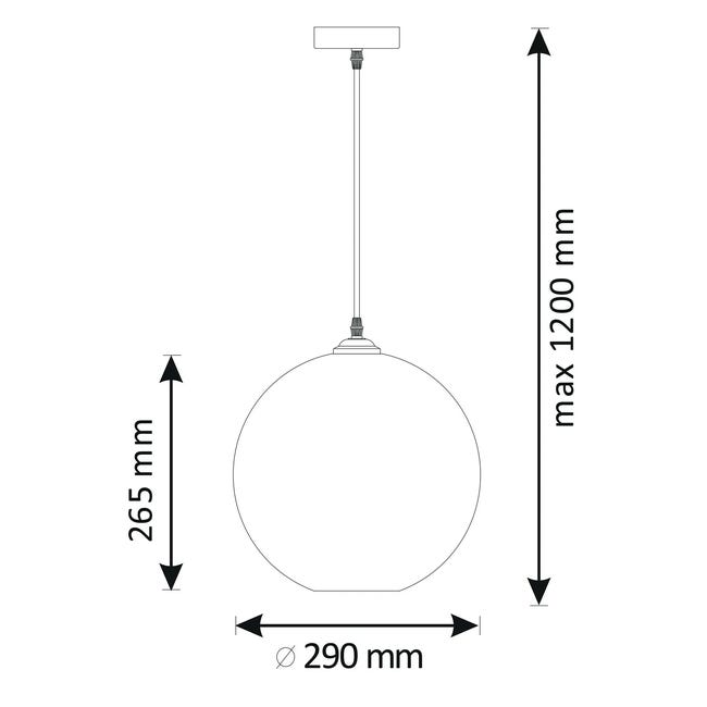 Lampa wisząca Umea E27 Polux