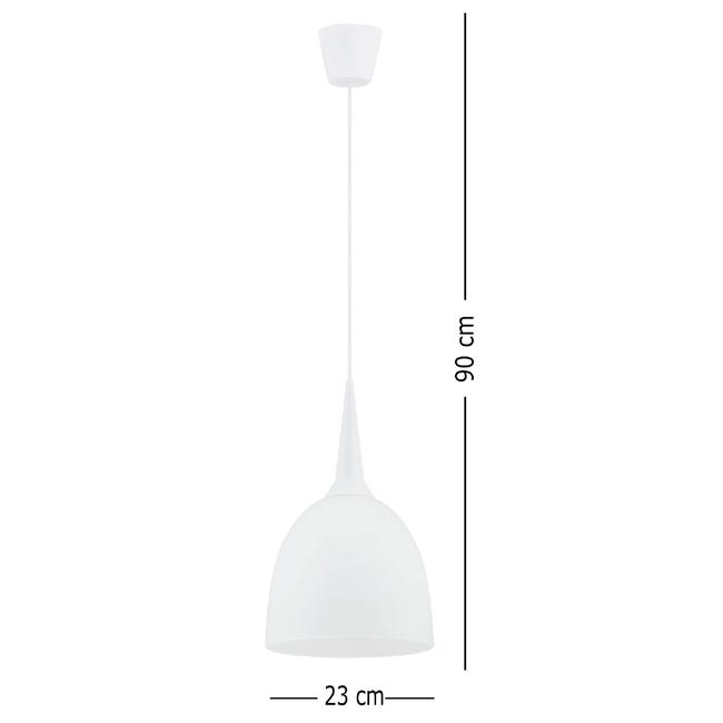 Lampa wisząca Uni biała E27 Alfa