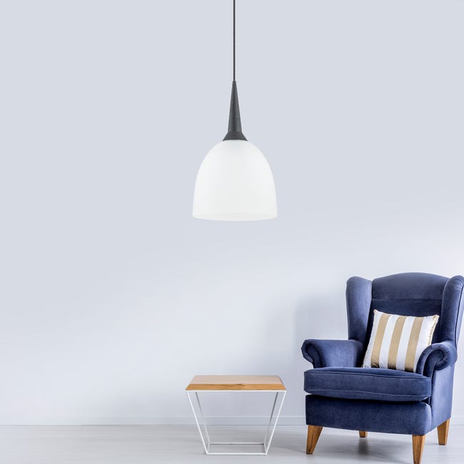 Lampa wisząca Unino czarno-biała E27 Alfa