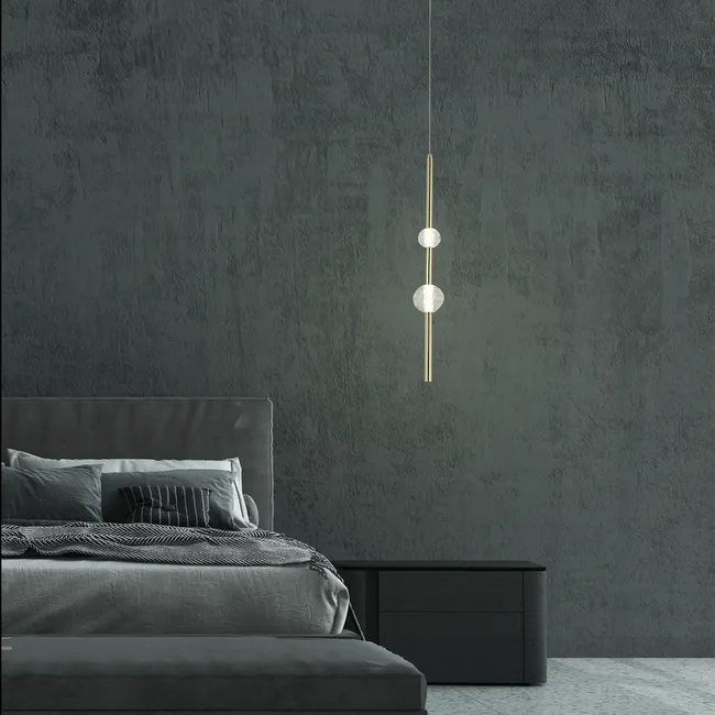 Lampa wisząca Vaku złota LED Light Prestige