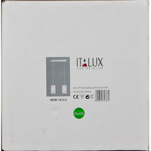 Lampa wisząca Valve biała E27 Italux
