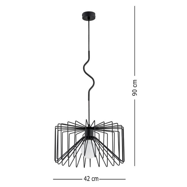 Lampa wisząca Verso czarna E27 Alfa