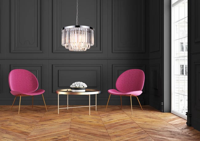 Lampa wisząca Vetro kryształowa E14 Light Prestige
