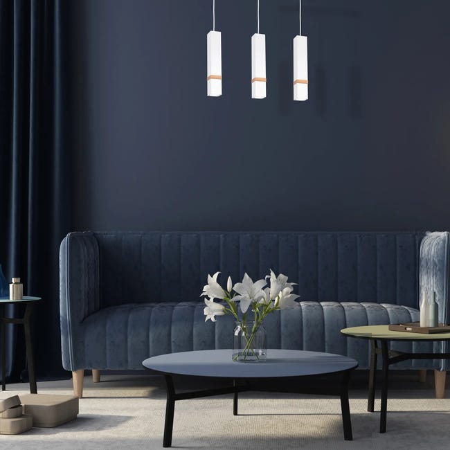 Lampa wisząca Vidar biała 3 x GU10 Eko-Light