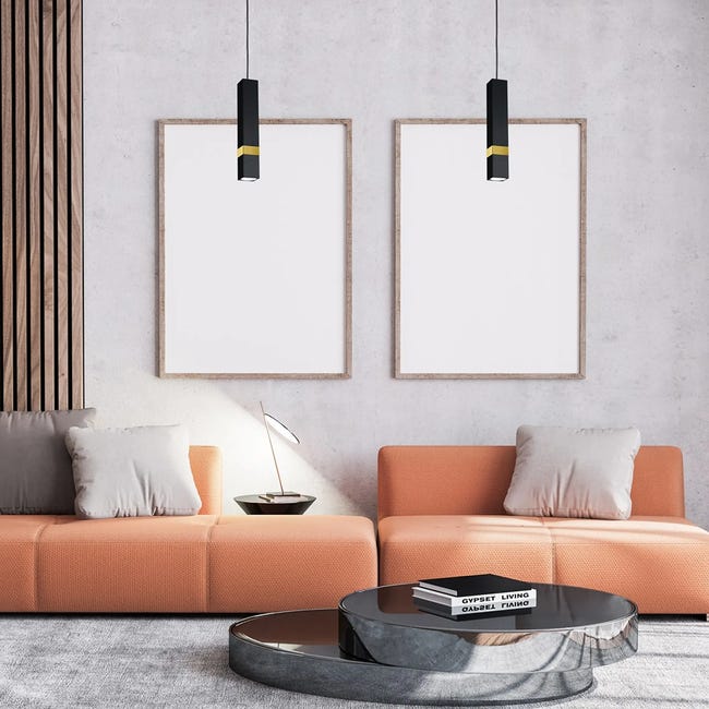 Lampa wisząca Vidar czarno-złota GU10 Milagro