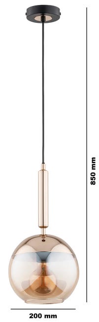 Lampa wisząca Volda New czarny E27 Alfa
