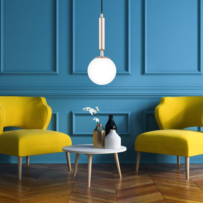 Lampa wisząca Volda Picolo złota E14 Alfa