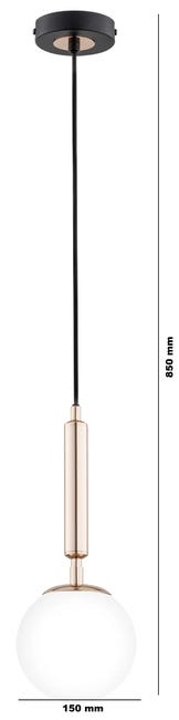 Lampa wisząca Volda Picolo złota E14 Alfa