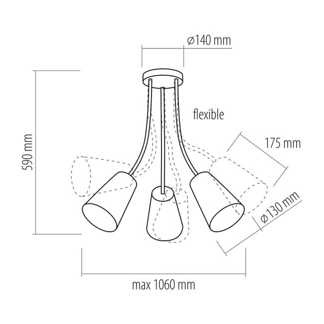 Lampa wisząca Wire E27 TK Lighting