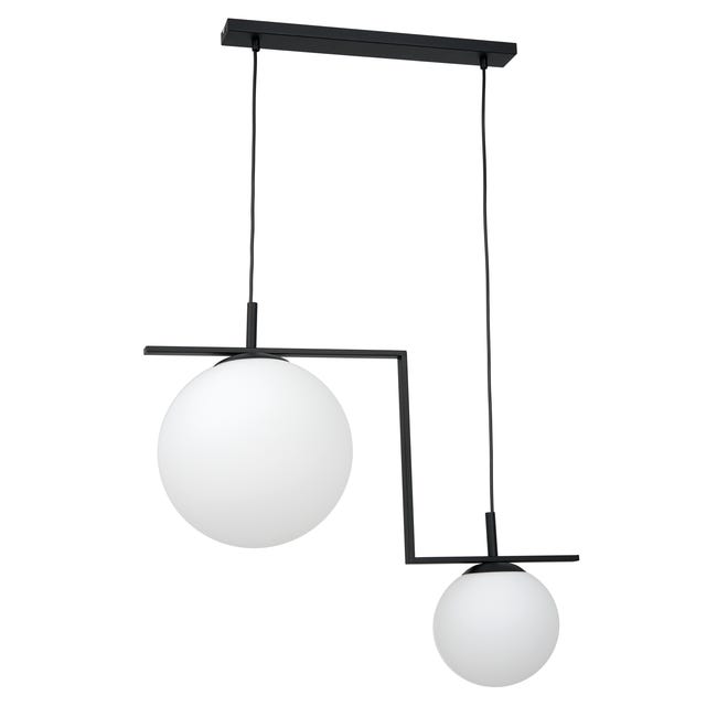 Lampa wisząca Zac czarna 2 x E27 Aldex