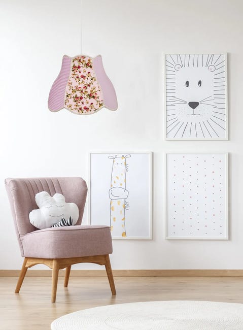 Lampa wisząca Zuza różowa E27 Candellux