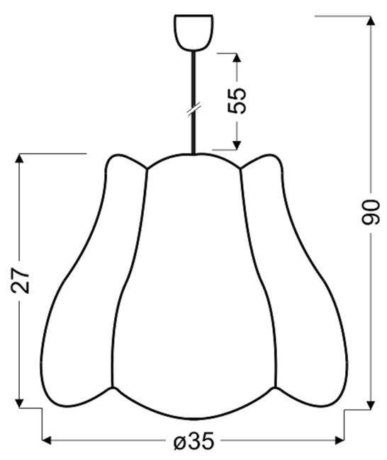Lampa wisząca Zuza różowa E27 Candellux