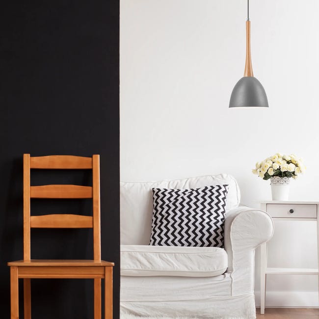 Lampa wisząca srebrny E27 Lamkur