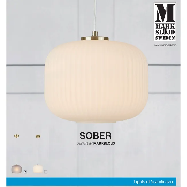 Lampa wisząca szaro-złota E27 Sober