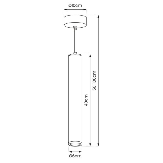 Lampa wisząca łazienkowa Porter biała IP44 GU10 Milagro