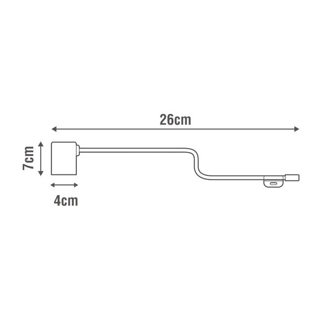 Lampka LED Sveva czarna IP20 380 lm Inspire