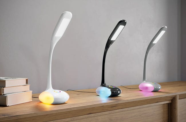 Lampka biurkowa Aje-Venus czarna RGB LED Activejet
