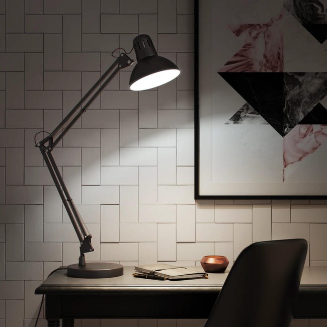 Lampka biurkowa Arquitecto czarna E27 Inspire