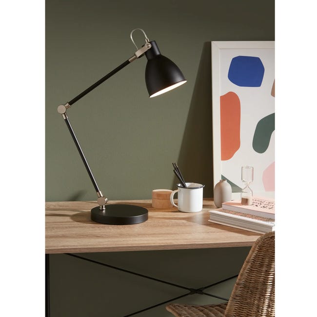 Lampka biurkowa HOUSE czarna E27 MARKSLOJD