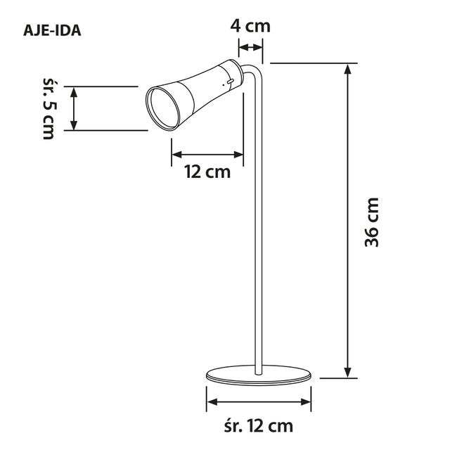 Lampka biurkowa Ida biała LED Activejet