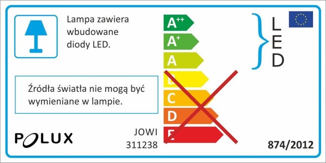 Lampka biurkowa Jowi biały LED Polux