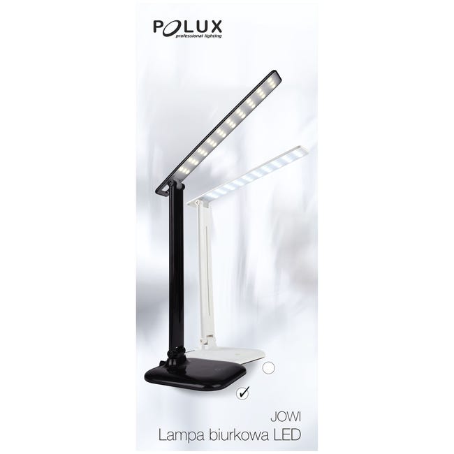 Lampka biurkowa Jowi czarna LED Polux