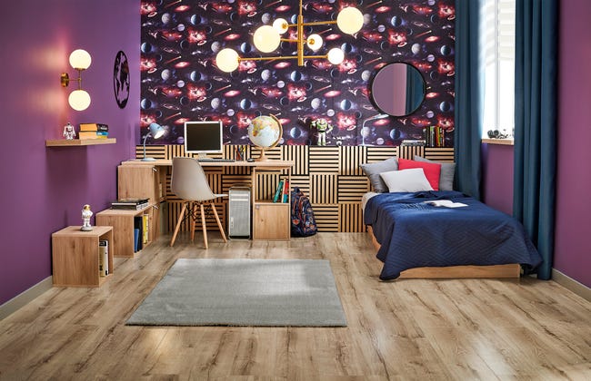 Lampka biurkowa Mei niebieska LED Inspire