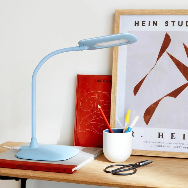 Lampka biurkowa Mei niebieska LED Inspire