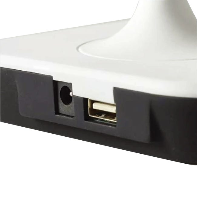 Lampka biurkowa Mesquite biała USB LED Inspire