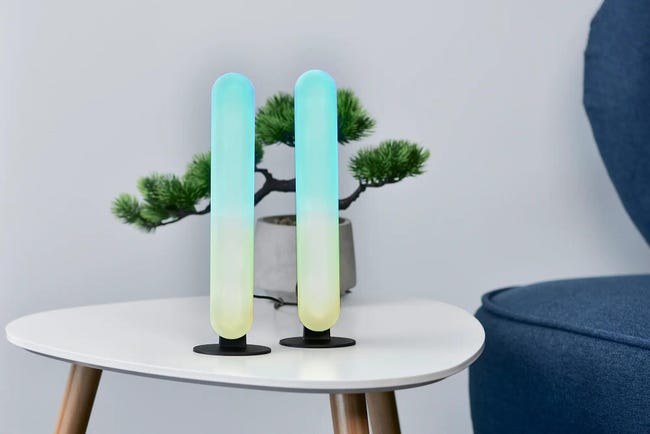 Lampka biurkowa Music Bar 2 szt. czarna RGB LED Activejet