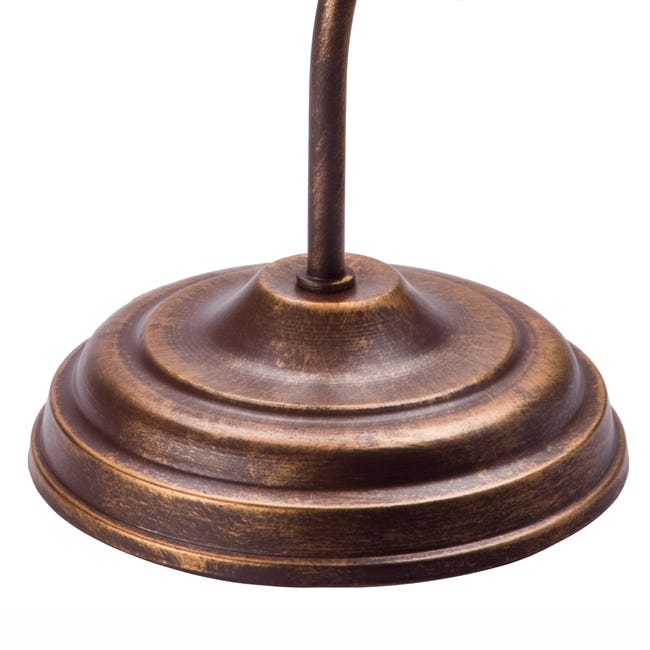 Lampka biurkowa Retro brąz E27 Lamkur