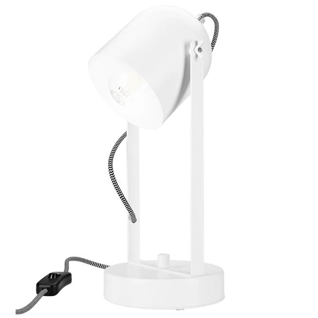 Lampka biurkowa Suri biała E27 Lamkur