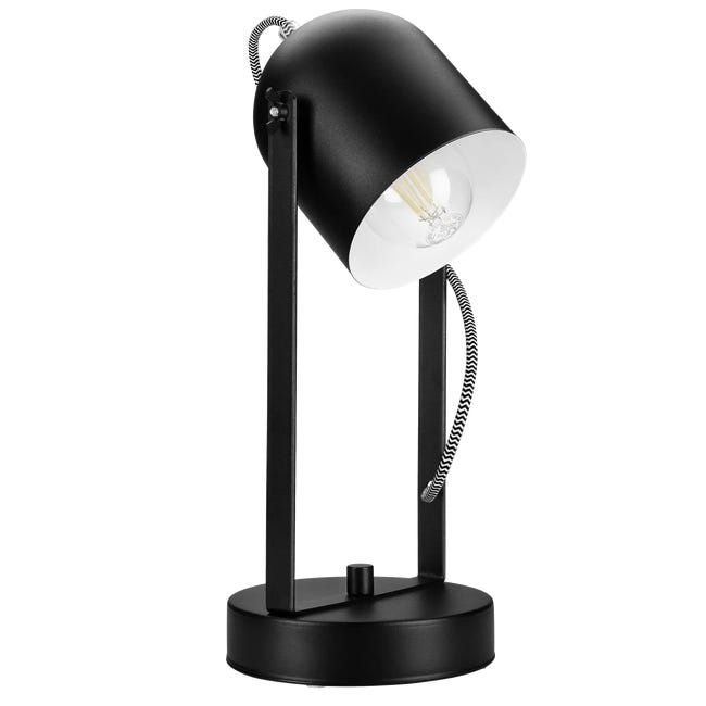 Lampka biurkowa Suri czarna E27 Lamkur