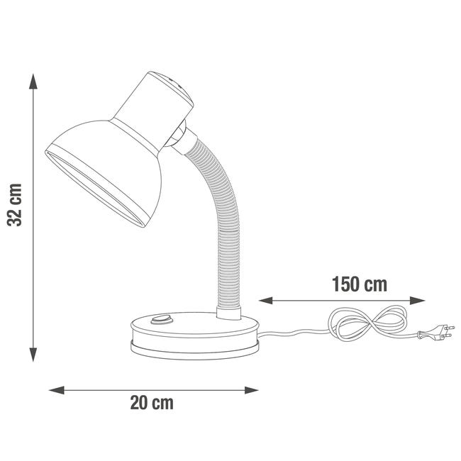 Lampka biurkowa biała E27 Inspire