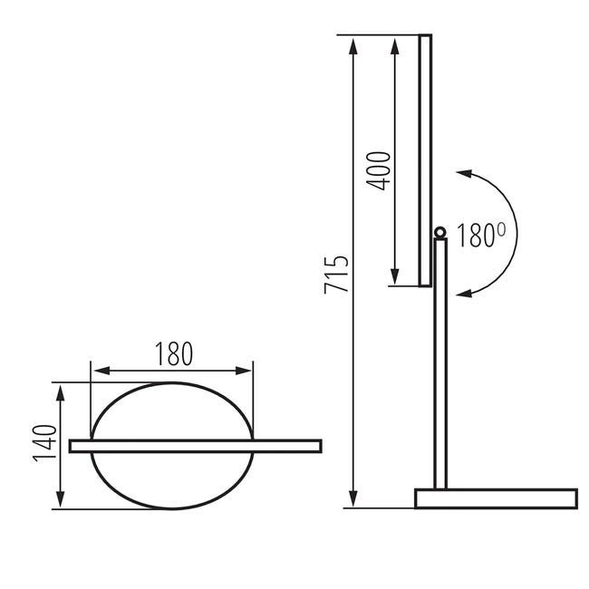 Lampka biurowa REXAR biała 400 lm LED KANLUX